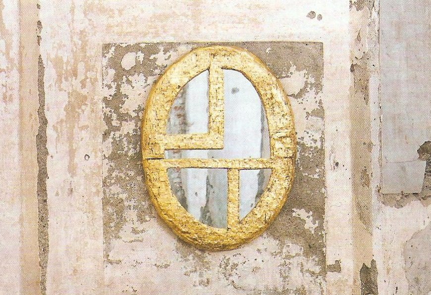 Mondrian Oval Mirror